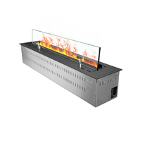 Cheminée électrique à flamme artificielle 3D, simulation de flamme de feu à vapeur d'eau, 180 cm, 72 pouces, fausse flamme LED