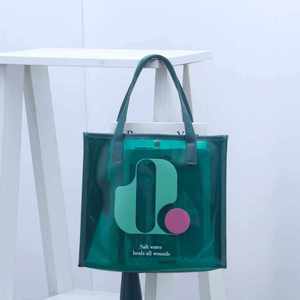 Durable Customized Women Travel <b>Beach</b> <b>Bag</b> PVC PU <b>Large</b> Size Shoulder Handbag Printing Logo Tote <b>Bag</b> - Product Image 4