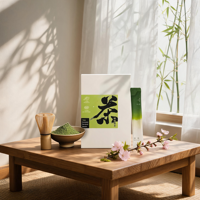 Sachets de poudre de matcha de qualité cérémonielle 2g, prêts à expédier, conformes aux normes européennes, sachets de thé vert instantané en gros, lot de 10