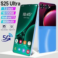 Promoción: Smartphone Original S25 Ultra, Pantalla Completa de 6.8 Pulgadas, 16GB+1TB, Android, Lápiz Integrado, Desbloqueo Facial