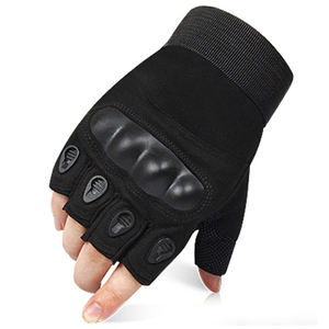 Guantes de entrenamiento de ajuste cruzado para levantamiento de pesas táctico mecánico sin dedos de seguridad ENTE para protección de nudillos - Product Image 2