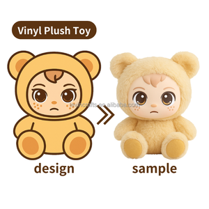 Hot bán tùy chỉnh mềm Vinyl mặt đồ chơi sang trọng với Dễ thương Gấu Bông thiết kế tùy chỉnh đồ chơi sang trọng cho trẻ em Quà tặng OEM ODM nhà sản xuất - Product Image 1