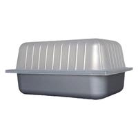 Özelleştirilmiş 6L 1/1 Boy PP Tek Kullanımlık Gıda Sınıfı Blister Dondurma Kabı PP Düz Kapaklı Beyaz/Gri/Siyah 0.25-1mm Kalınlığında