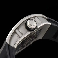Montre unisexe automatique mécanique à tourbillon étanche de qualité supérieure, édition limitée, boîtier tonneau résistant aux chocs, bracelet en caoutchouc