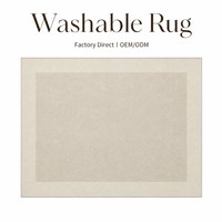 Tapis confortable style bouclé, grand tapis uni beige crème pour salon, tapis moderne doux et moelleux pour la décoration de la maison