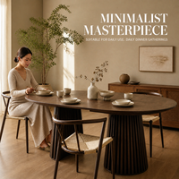 Table à manger extensible moderne en bois massif avec pièces métalliques durables – Meilleures ventes