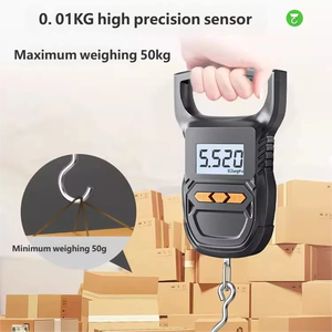 Bilancia Elettronica Portatile Compatta da Appendere per Uso Domestico, Mini Bilancia per Pacchi, Mercato Verdure, <span class=keywords><strong>Pesca</strong></span>, Capacità 50kg - Product Image 5
