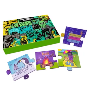Anpassbares Kinder-Paket-Puzzle aus Karton umweltfreundliches pädagogisches DIY-Spielzeug für 2-4 Jahre boxed PE-Material zum Spielen und Spaß