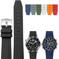 Bracelet de montre en silicone de remplacement avec boucle en acier inoxydable pour Swatch MoonSwatch, pour IWC, pour LONGINES, pour montres intelligentes Garmin