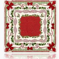Ensemble de Mahjong Américain de Noël Bicolore Rouge Automatique Écologique en Acrylique Multi-couches 160 Tuiles Personnalisé Père Noël Renne