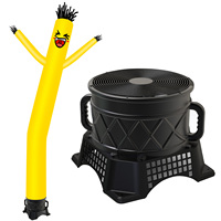 Souffleur publicitaire extérieur Sky Dancer à lame en plastique de 16 pouces, alimenté par courant alternatif, 220V 550W, haute pression, électrique, personnalisable OEM