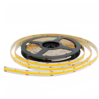 Bande lumineuse LED COB flexible DC24V 12V 480 LED/m pour éclairage paysager et commercial, conforme CE RoHS, CRI élevé 90/95, IP20