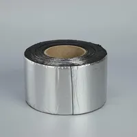 Bande flash en aluminium imperméable à l'eau à base de bitume ruban butyle auto-adhésif en caoutchouc pour la réparation d'étanchéité de toiture