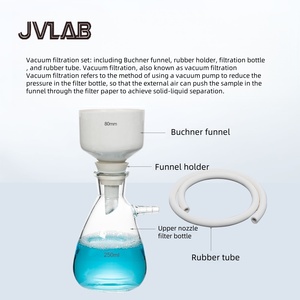 Kit <span class=keywords><strong>de</strong></span> Embudo Buchner, Sistema <span class=keywords><strong>de</strong></span> Filtración al Vacío <span class=keywords><strong>de</strong></span> Presión Negativa, 125-5000 ml, Boquillas Superior/Inferior, Botella con Filtro <span class=keywords><strong>de</strong></span> Óxido <span class=keywords><strong>de</strong></span> Silicio - Product Image 4