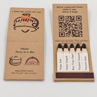 Custom Eco-Friendly Safety Creative Color Paper Book Matchbook Matches for Hotel Bulk Luxury Candle Matches