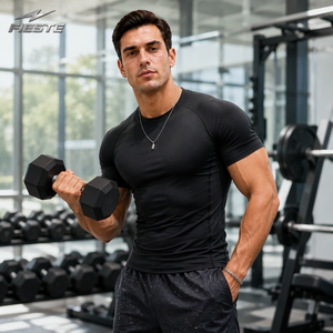 Maglietta Sportiva da <span class=keywords><strong>Uomo</strong></span> Personalizzabile, Taglia Grande, Slim Fit, Traspirante, ad Asciugatura Rapida, per Corsa e Basket - Product Image 1