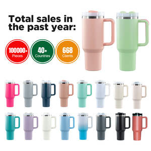 Le gobelet de voyage isolé sous vide à double paroi de 40oz garde les boissons froides pendant 24 heures ou chaudes pendant 12 heures - Product Image 3