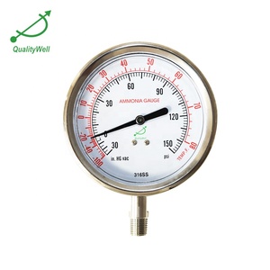 <span class=keywords><strong>Manometer</strong></span> Đồng Hồ Đo Áp Suất Đầy Glycerin Đồng Hồ Đo Amoniac Lỏng Viền OEM Vỏ Thép Không Gỉ - Product Image 1