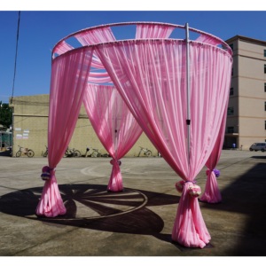 Kits de tubos y cortinas telescópicos de aluminio de estilo redondo para eventos de hotel - Product Image 6