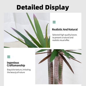 ต้นปาล์มซาโก้ประดิษฐ์ขนาดเล็กสำหรับตกแต่งโต๊ะทำงานที่บ้านหรือสำนักงาน - Product Image 4