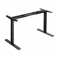 Cadre de bureau électrique réglable en hauteur, 2 étages, double moteur, moderne, capacité de charge de 120 kg, fonctionnement silencieux, moteur puissant