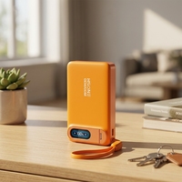 Batterie externe LC43 15W/25W Mag Wireless 20W/45W PD avec lanière de maintien N52 13N, écran TFT, support de batterie semi-solide, personnalisable OEM