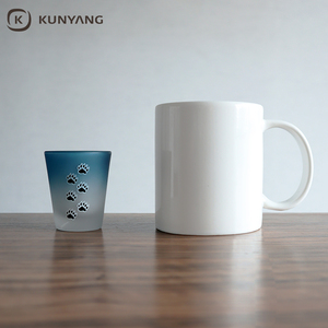 Small Liquor <strong>Cup</strong> Wholesale Custom <strong>Frosted</strong> Gradient <strong>Glass</strong> <strong>Cup</strong> Shot <strong>Glass</strong> for Men - Product Image 5