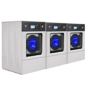 18KG Coin Operated Washing Machine Soft Mount Wet Cleaning Washer Commercial Laundry Equipment