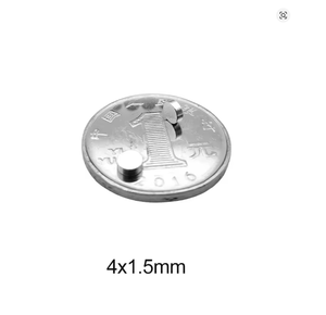 Petit aimant disque en néodyme de 4 mm x 1,5 mm, aimant circulaire minuscule N35 d4x1,5 mm, aimant disque puissant NdFeB 4*1,5 mm N52, aimant disque 4*1,5 mm - Product Image 3