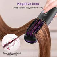 Peigne Lisseur Sans Fil Portable Rechargeable USB avec Écran LED pour Femmes, Agent de Dropshipping Shopify 2026