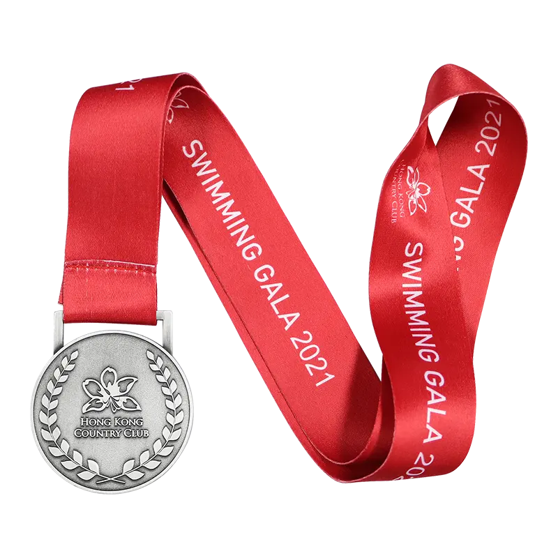 Trofi olahraga bola voli sepak bola Softball dengan pita leher medali besar permainan penghargaan berbagai gaya hadiah hadiah penghargaan pesta