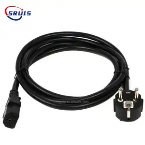 Schuko power cable anti-winding hair straightener power cord