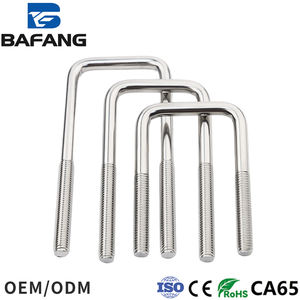 Penjepit persegi berbentuk <span class=keywords><strong>U</strong></span> baja tahan karat berbentuk <span class=keywords><strong>U</strong></span> penjepit persegi sudut kanan berbentuk <span class=keywords><strong>U</strong></span> baut penjepit pipa penjepit persegi Clamp - Product Image 4