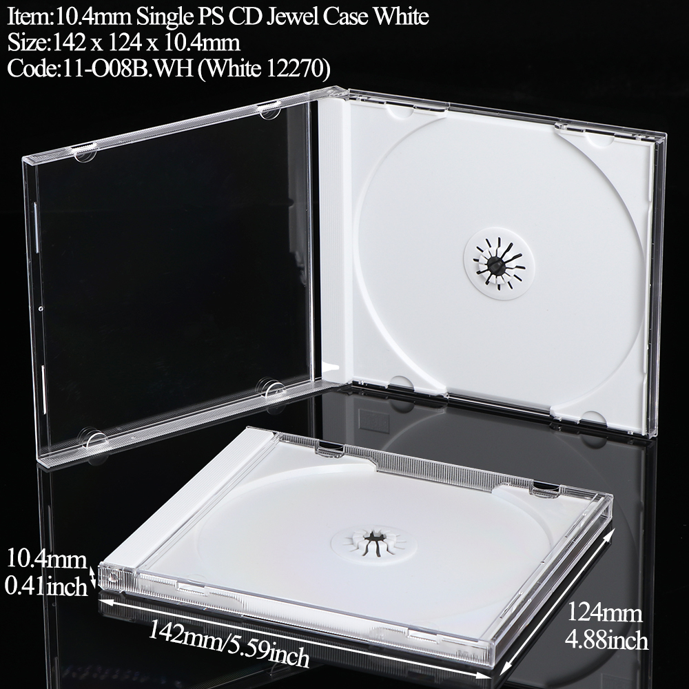 O08B : Boîtier CD 10,4 mm, blanc