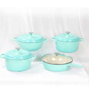 QulenoThe Duke Collection Set combine plusieurs modè<span class=keywords><strong>les</strong></span>, Coo Pot, Fry Pot, Sauté Pot Cast Iron Enamel Set - Product Image 2