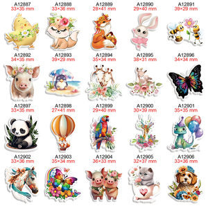 Animaux Cartoon Flatbacks Planar Resin 50 pcs/lot pour Charms DIY Hairbows Phone Craft Materials - Product Image 1