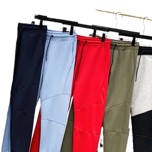 Logo personalizzato Activewear <span class=keywords><strong>Tech</strong></span> <span class=keywords><strong>pantaloni</strong></span> in pile da uomo in morbido cotone pesante a gamba dritta da corsa sport da palestra da uomo <span class=keywords><strong>pantaloni</strong></span> della tuta da jogging - Product Image 5