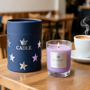 Cajas de Regalo de Lujo de Dos Piezas con Logotipo Personalizado, Cilindro de Papel Rígido para Empaque de Velas - Product Image 5