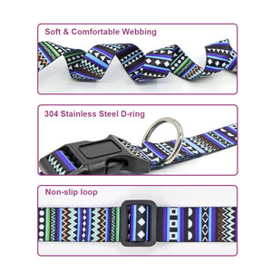 Collier pour chien personnalisé avec logo du fabricant, style western, joli, écologique, en sangle de polyester réglable pour animaux de compagnie - Product Image 5