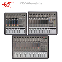 Mélangeur audio numérique professionnel de haute qualité avec amplificateur mélangeur BT USB fonction
