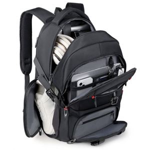 Mochila de Viaje Casual Unisex de Gran Capacidad, Impermeable, con Cierre, Compartimento Independiente para Zapatos, 20-35L, para Portátil y Universidad - Product Image 4