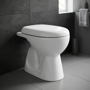 โถสุขภัณฑ์แบบตั้งพื้นทรงยุโรป รุ่น EWC S Trap แบบอินเดีย - Product Image 3