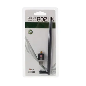 Mini Adaptador WiFi USB <span class=keywords><strong>de</strong></span> 150 Mbps, <span class=keywords><strong>Antena</strong></span> <span class=keywords><strong>de</strong></span> 2 dB/5 dB, Portátil, Inalámbrico 5G, 802.11b/n/g, Alta Velocidad - Product Image 4