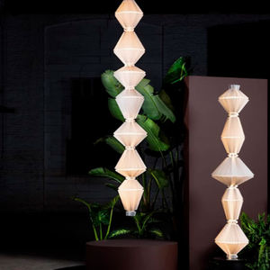 โคมไฟตั้งพื้นสำหรับตกแต่งกระโปรงขึ้นลงใต้พื้นแบบยืดออกได้โคมไฟดอกไม้ด้านหลัง - Product Image 2