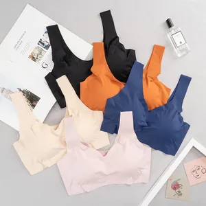 נשים נער חלקה Wirefree T חולצה נוח שינה חזייה סיטונאי נוח נשים של פנאי ספורט שינה חזייה. - Product Image 1