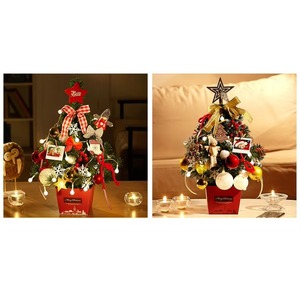 Christmas Trees With <b>Light</b> Christmas Ornament With <b>Lights</b> Decoration Mini Desktop Christmas Tree Decor Indoor Xmas Party Decor - Product Image 6