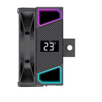 Refroidisseur d'air pour processeur RGB Lovingcool 120 mm, 4 caloducs en cuivre, connecteur 4 broches, tension 5 V, interface d'alimentation 3 broches, refroidissement PC pour ordinateur