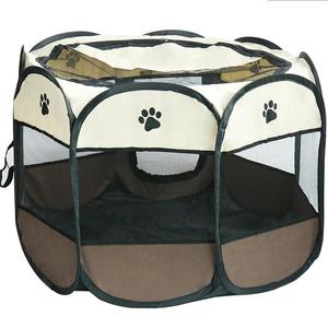 Portable pliant tente pour animaux de compagnie chien maison octogonale <span class=keywords><strong>Cage</strong></span> pour chat tente parc chiot chenil maison pour animaux de compagnie en plein air - Product Image 2