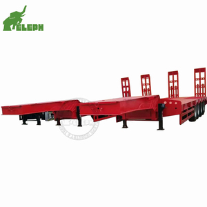 Venta caliente <span class=keywords><strong>de</strong></span> alta calidad <span class=keywords><strong>de</strong></span> <span class=keywords><strong>tres</strong></span> <span class=keywords><strong>ejes</strong></span> 40T <span class=keywords><strong>de</strong></span> cama plana baja transportador <span class=keywords><strong>de</strong></span> automóviles remolque excavadora - Product Image 4