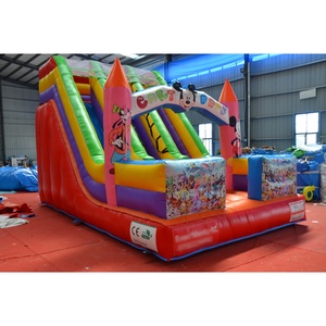 Tobogán Inflable de Dibujos Animados Personalizado de Fábrica, Casa de Brinco Inflable, Tobogán Inflable Mick para Eventos Familiares, Alquiler de Parques - Product Image 1